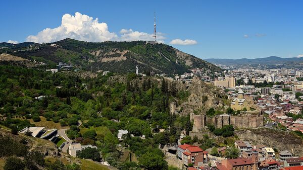 Вид на Тбилиси от монастыря Табори - Sputnik Грузия