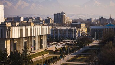 Панорамный вид на город Бишкек