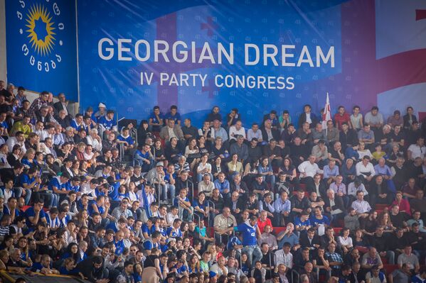 В тбилисском Дворце спорта прошел IV партийный съезд Грузинской мечты. - Sputnik Грузия