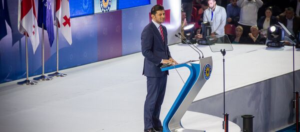 Каха Каладзе на IV съезде Грузинской мечты - Sputnik Грузия