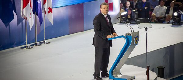 Георгий Квирикашвили на IV съезде Грузинской мечты Георгий Квирикашвили на IV съезде Грузинской мечты - Sputnik Грузия