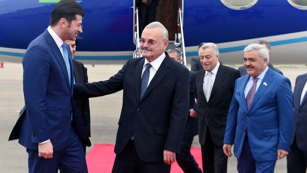 Премьер-министр Грузии Каха Каладзе и премьер Азербайджана Артур Расизаде - Sputnik Грузия