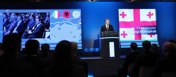 Премьер Грузии Георгий Квирикашвили на церемонии начала строительства TAP - Sputnik Грузия