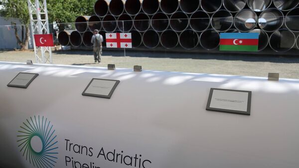 Начало строительства Трансадриатического газопровода - Sputnik Грузия