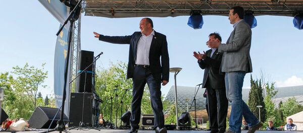 Госминистр по вопросам интеграции в европейские и евроатлантические структуры Давид Бакрадзе и президент Грузии Георгий Маргвелашвили - Sputnik Грузия