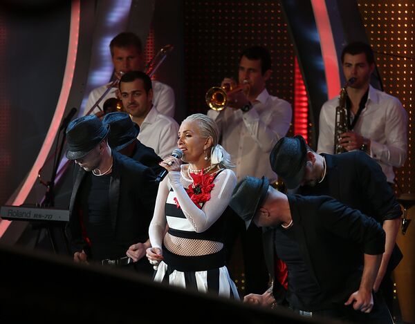 Певица Лайма Вайкуле на открытии конкурса Новая волна 2013 в Юрмале - Sputnik Грузия