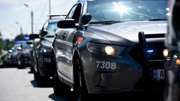 Полицейские автомобили Ford - Празднование Дня Полиции в Грузии - Sputnik Грузия