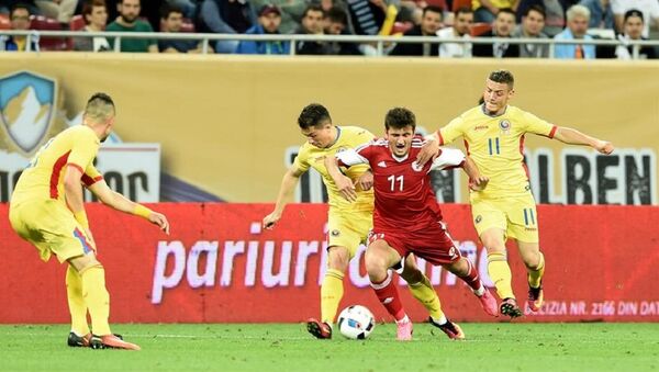 Товарищеский матч между сборными Грузии и Румынии по футболу - Sputnik Грузия