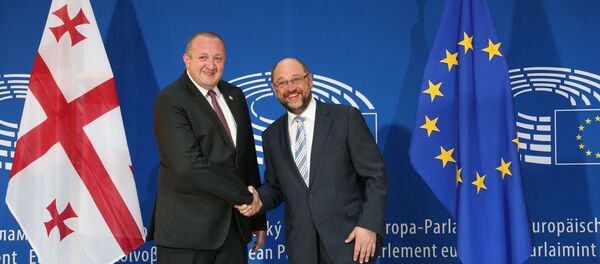 გიორგი მარგველაშვილი და მარტინ შულცი გიორგი მარგველაშვილი და მარტინ შულცი - Sputnik საქართველო