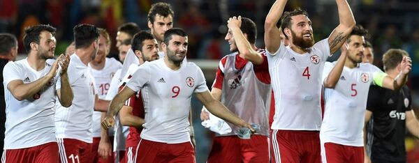 Футбол. Сборная Грузии после матча с испанцами - Sputnik Грузия