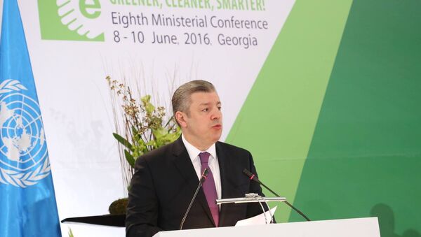 Георгий Квирикашвили на министериале Окружающая среда для Европы - Sputnik Грузия