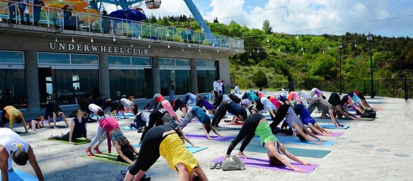 Фестиваль здоровья в парке Мтацминда - Sputnik Грузия