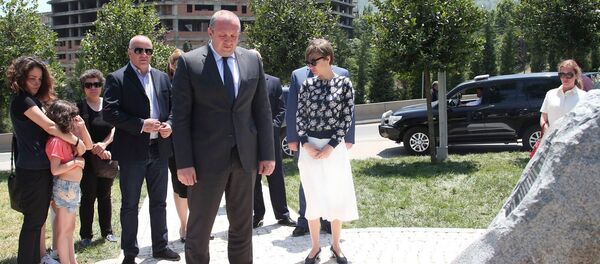 Герогий Маргвелашвили и Мака Чимчуа Герогий Маргвелашвили и Мака Чимчуа - Sputnik Грузия