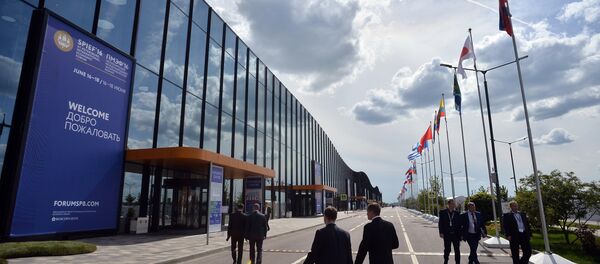 Подготовка к открытию Петербургского экономического форума Подготовка к открытию Петербургского экономического форума - Sputnik Грузия