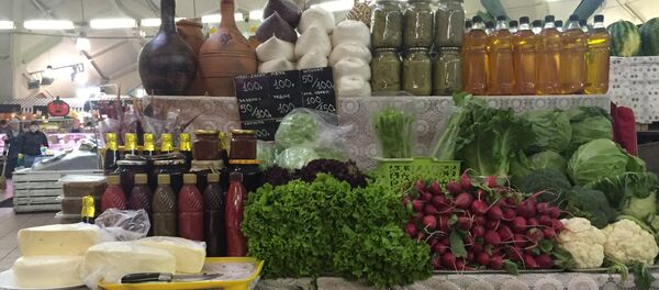 Грузинская продукция на московском рынке - Sputnik Грузия