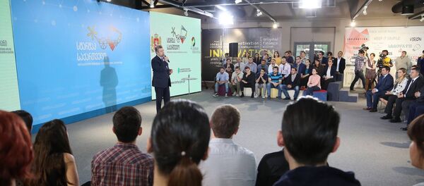 Георгий Квирикашвили на презентации программы Стартап Грузия - Sputnik Грузия