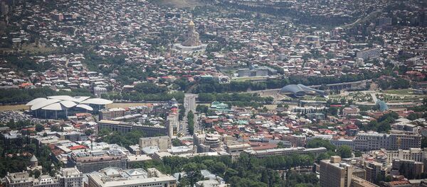 ხედი თბილისზე მთაწმინდიდან ხედი თბილისზე მთაწმინდიდან - Sputnik საქართველო