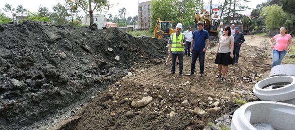 Инфраструктурные работы в Уреки Инфраструктурные работы в Уреки - Sputnik საქართველო