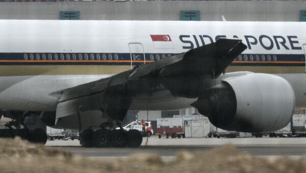 Самолет авиакомпании Singapore Airlines, экстренно севший в Сингапуре - Sputnik Грузия