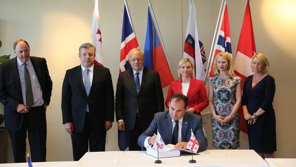 Подписание соглашения о свободной торговле между Грузией и EFTA - Sputnik Грузия
