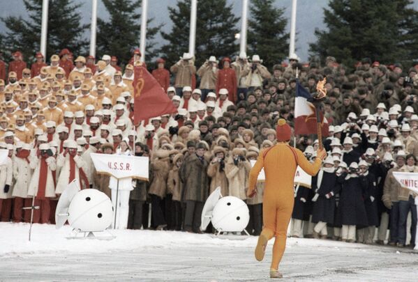 XIII ზამთრის ოლიმპიური თამაშების გახსნის ცერემონია ლეიკ-პლესიდში, აშშ. - Sputnik საქართველო