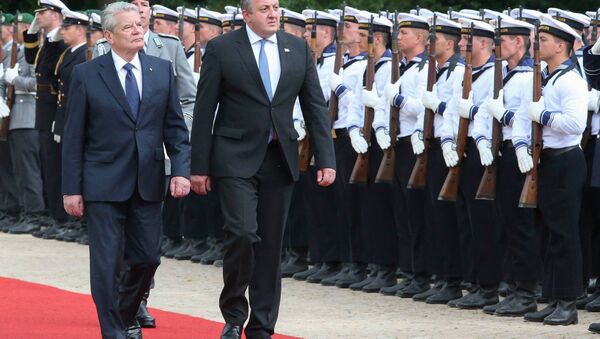 Президент Грузии Георгий Маргвелашвили и президент Германии Йоахим Гаук - Sputnik Грузия
