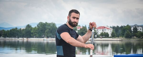 Заза Надирадзе, гребля на каноэ Заза Надирадзе, гребля на каноэ - Sputnik Грузия