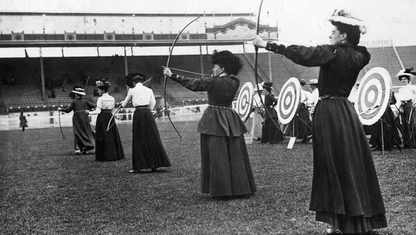 15 iyul 1908-ci il. Oxatan qadınlar 1908 London Olimpiadasında - Sputnik Грузия