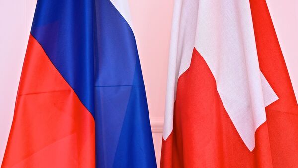 Флаги России и Швейцарии в Секции интересов РФ при Посольстве Швейцарии в Грузии - Sputnik Грузия