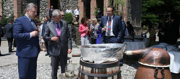 გიორგი კვირიკაშვილი, იოჰანეს ჰანი და დავით ბაქრაძე გიორგი კვირიკაშვილი, იოჰანეს ჰანი და დავით ბაქრაძე - Sputnik საქართველო