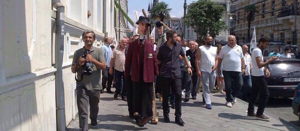 Акция партии Наша Родина - Sputnik Грузия