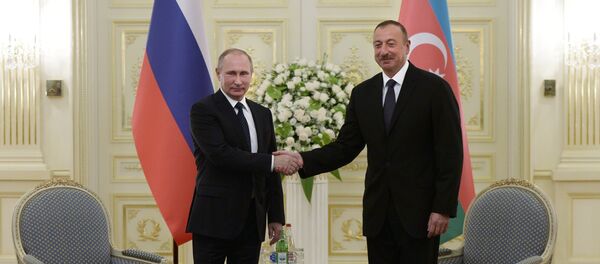 Визит президента РФ Владимира Путина в Азербайджан - Sputnik Грузия
