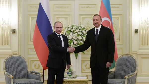 Визит президента РФ Владимира Путина в Азербайджан - Sputnik Грузия