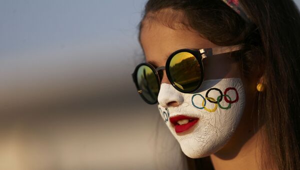 Болельщица на Олимпиаде в Рио-де-Жанейро - Sputnik Грузия