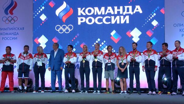 Российских медалистов поздравили в Доме болельщиков в Рио - Sputnik Грузия