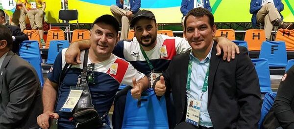 Слева Каха Кахиашвили, посередине Георгий Асанидзе - Sputnik Грузия