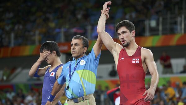 Борец Владимир Хинчегашвили, завоевавший золото на Олимпиаде в Рио - Sputnik Грузия