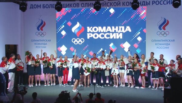 СПУТНИК_Мы приехали чтобы победить – медалисты ОИ-2016 на церемонии в Русском доме - Sputnik Грузия