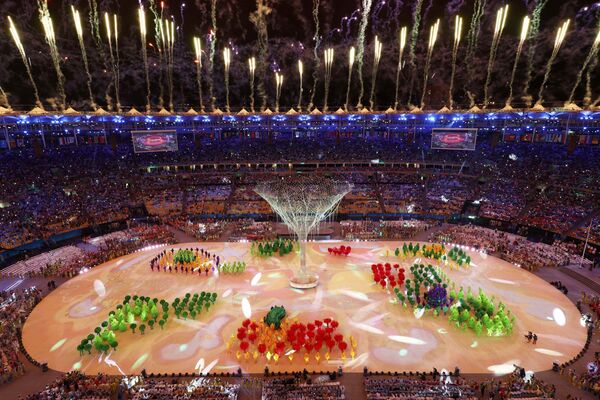 Церемония закрытия XXXI летних Олимпийских игр в Рио-де-Жанейро - Sputnik Грузия