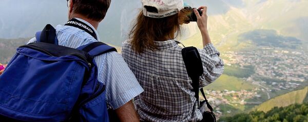 ტურისტები სტეფანწმინდაში - Sputnik საქართველო