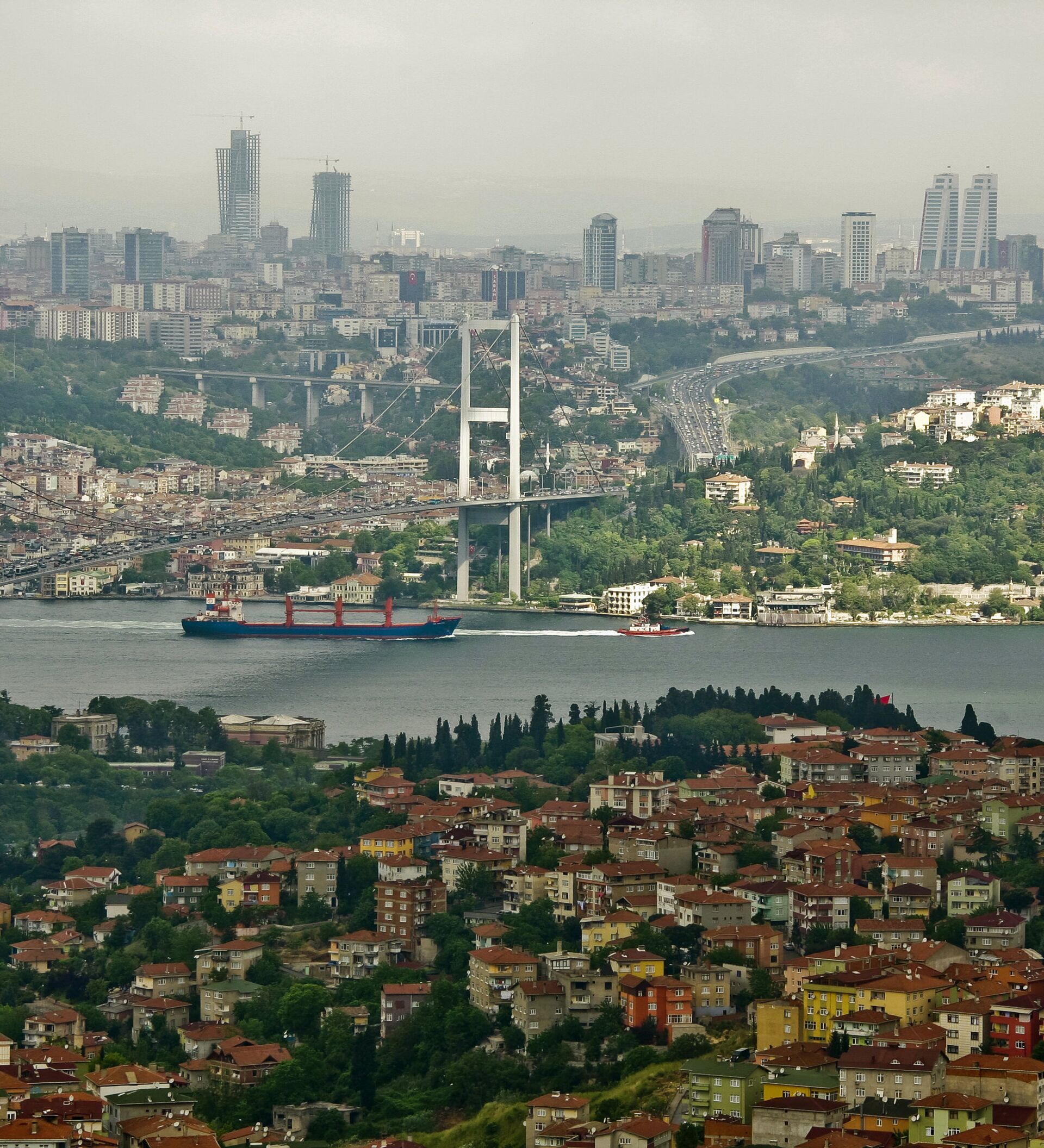 Какое население город киев. Стамбул пролив Босфор. Пролив Босфор мост. Стамбул мост через Босфор. Босфорский пролив пейзаж.