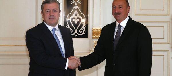 გიორგი კვირიკაშვილი და ილჰამ ალიევი გიორგი კვირიკაშვილი და ილჰამ ალიევი - Sputnik საქართველო