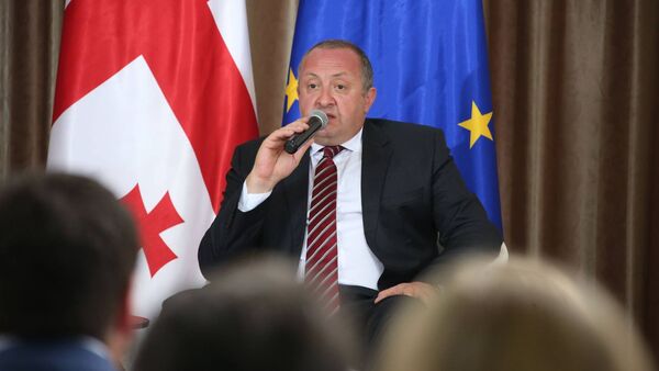 Президент Грузии Георгий Маргвелашвили в Зугдиди - Sputnik Грузия