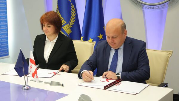 Подписание кредитного соглашения между Грузией и АБР - Sputnik Грузия