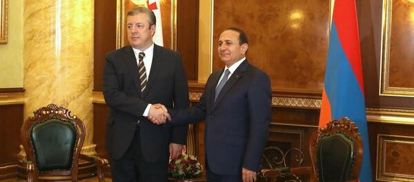 გიორგი მარგველაშვილი და ოვიკ აბრაამიანი გიორგი მარგველაშვილი და ოვიკ აბრაამიანი - Sputnik საქართველო