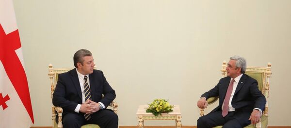 Георгий Квирикашвили и Серж Саргсян - Sputnik Грузия