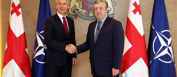 გიორგი კვირიკაშვილი და იენს სტოლტენბერგი გიორგი კვირიკაშვილი და იენს სტოლტენბერგი - Sputnik საქართველო
