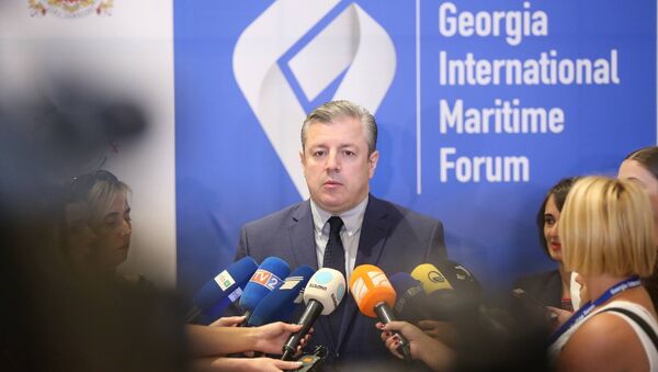 Георгий Квирикашвили на Международном морском форуме - Sputnik Грузия