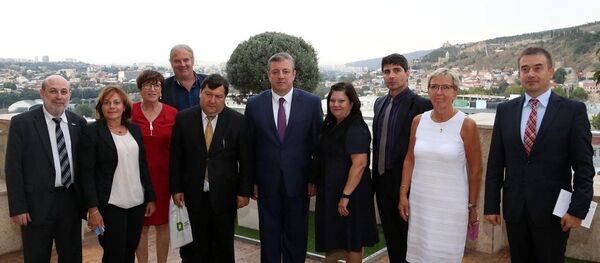 Георгий Квирикашвили и члены миссии ПАСЕ Георгий Квирикашвили и члены миссии ПАСЕ - Sputnik Грузия