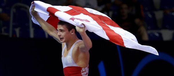 Юношеская сборная Грузии по борьбе на домашнем чемпионате Мира - Sputnik Грузия